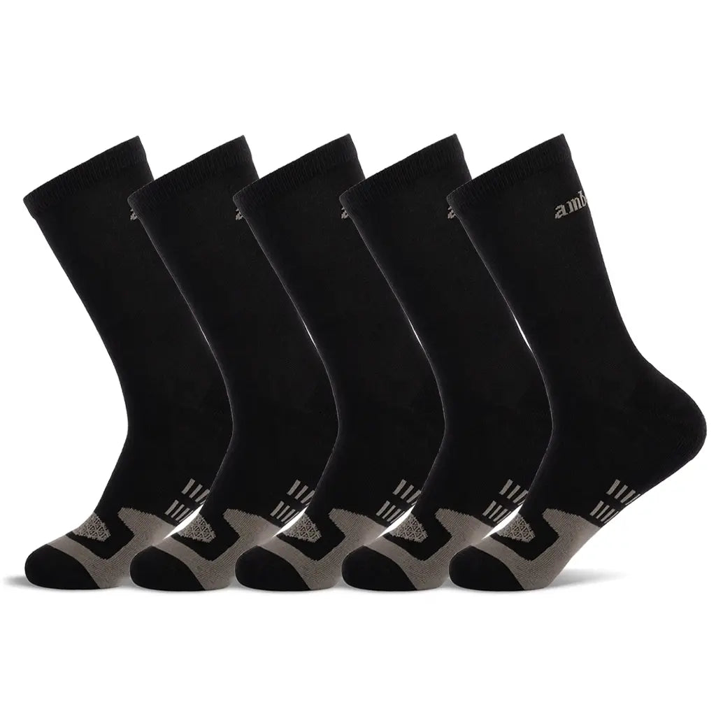 5 Pack of Dress Socks (Obsidian)